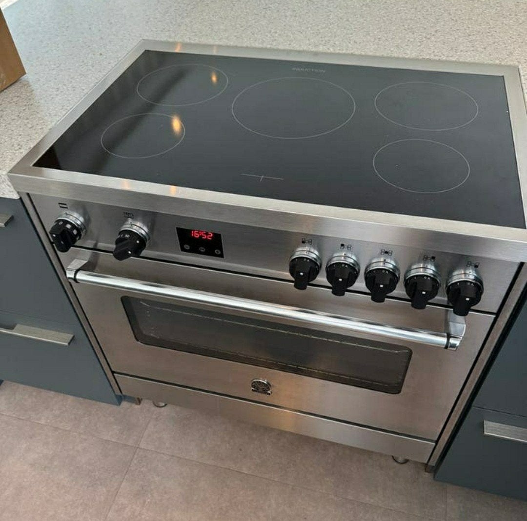 inductie fornuis 90cm, Witgoed en Apparatuur, Fornuizen, Ophalen, 60 cm of meer, Inductie, Vrijstaand