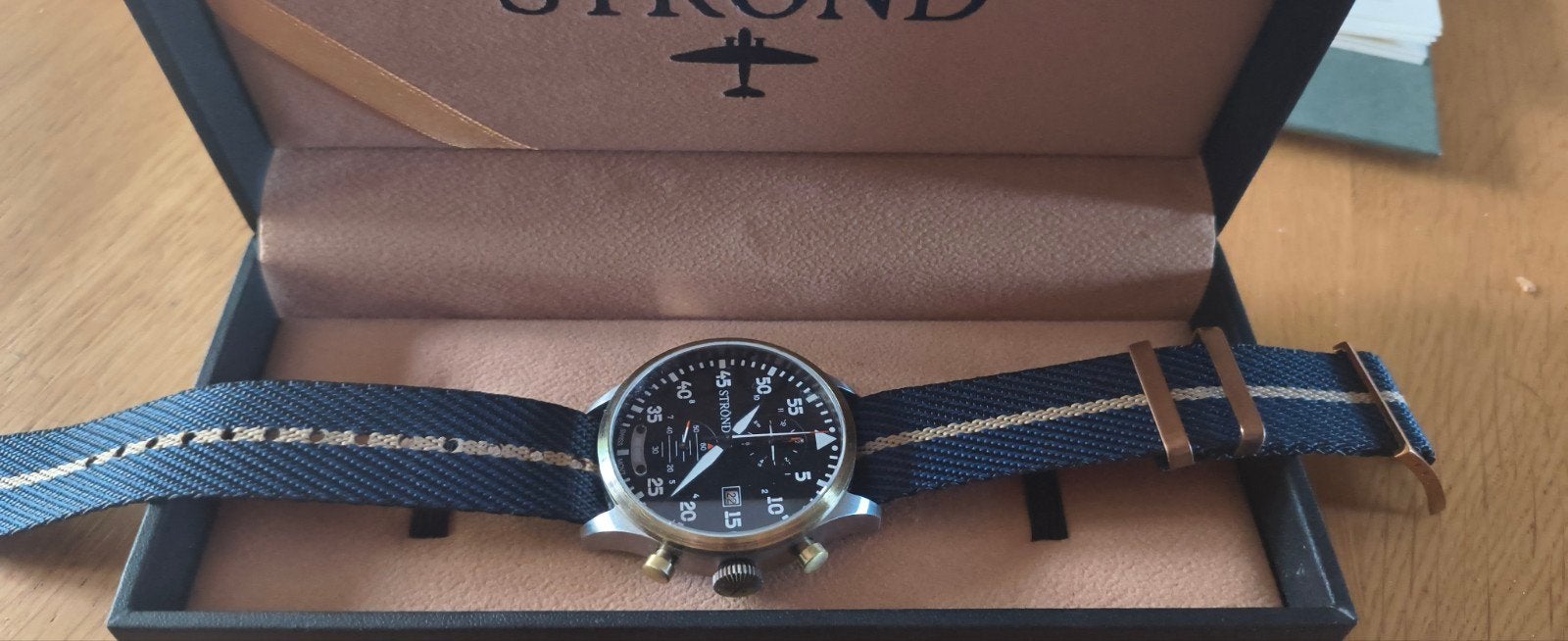 Strond DC3 MkII Horloge - Zo goed als nieuw, Overige merken, Staal, Verzenden, Polshorloge