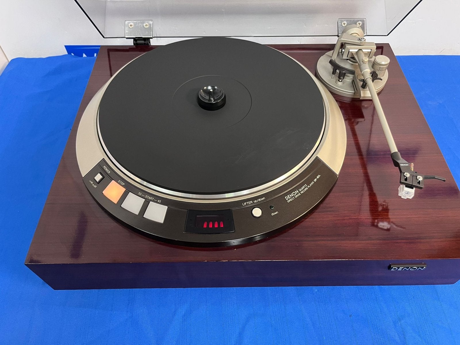 Denon DP-60L Direct-Drive Platenspeler - Hoogglans Hout, Overige merken, Gebruikt, Automatisch, .