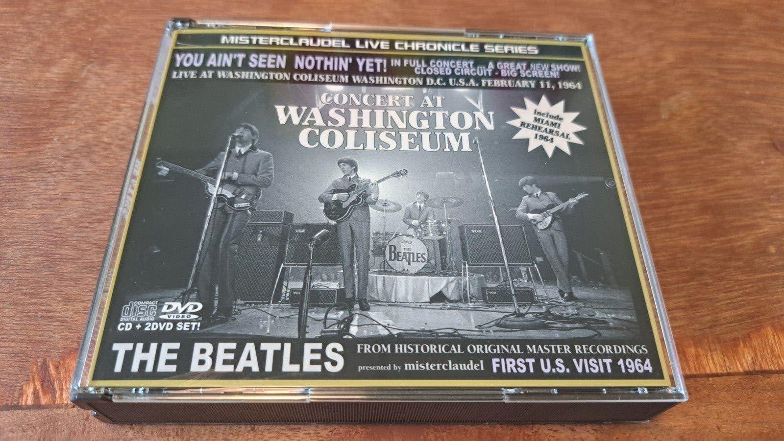The Beatles Concert at Washington Coliseum 1cd 2dvd set, Cd's en Dvd's, Ophalen of Verzenden, Zo goed als nieuw