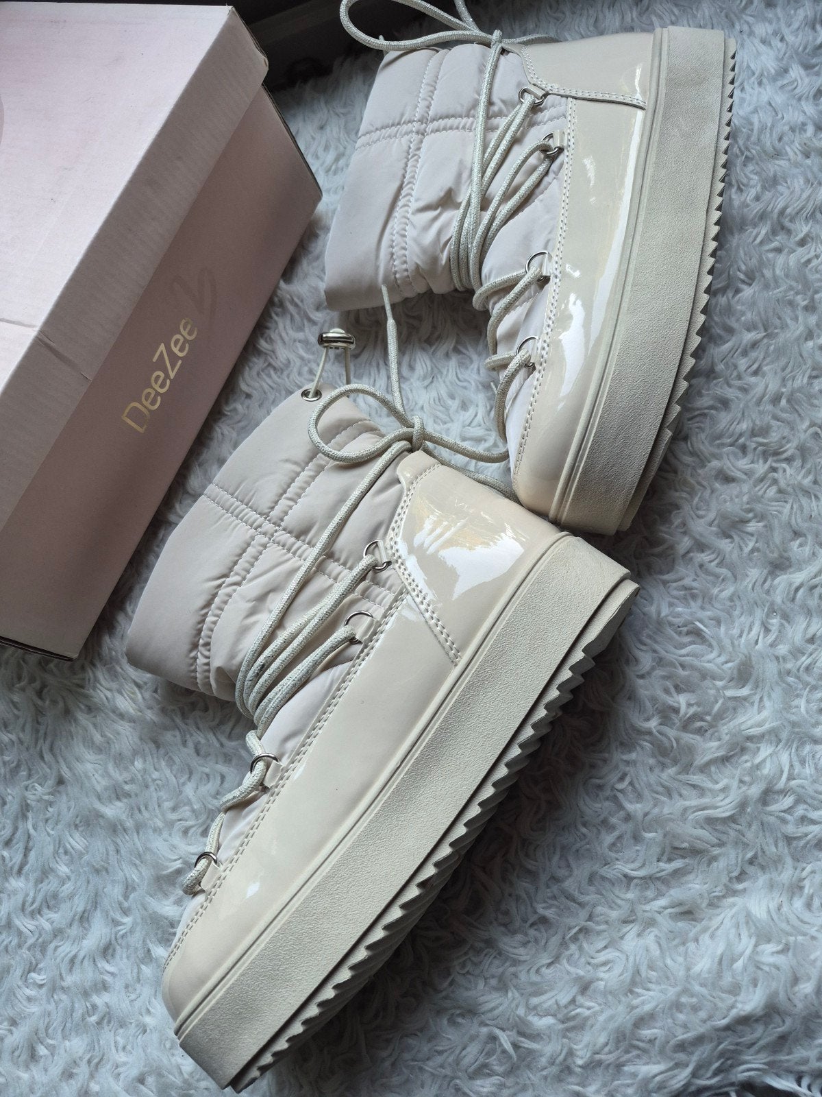 DeeZee Snowboots Beige Maat 39 - Nieuw in Doos, Beige, Snowboots, Nieuw, Ophalen of Verzenden