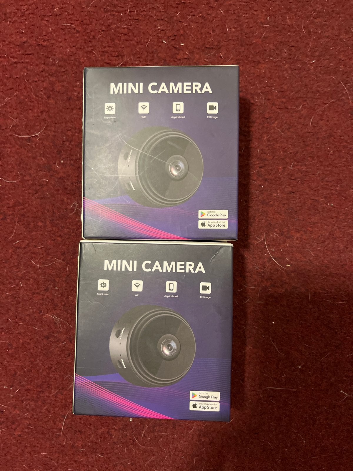 2x Mini Camera in Doos - Compacte Beveiligingscamera's, Ophalen of Verzenden, Nieuw, Binnencamera