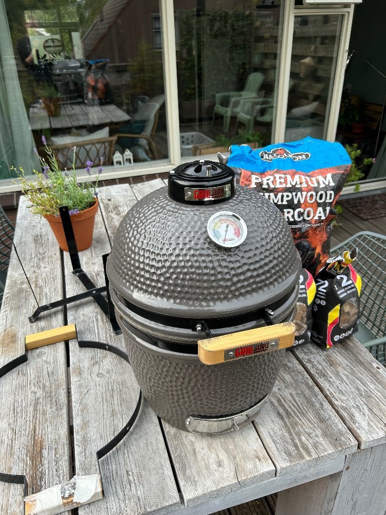 Grill Guru Classic Compact kamado barbecue, Ophalen, Gebruikt, Grill Guru, Met accessoires