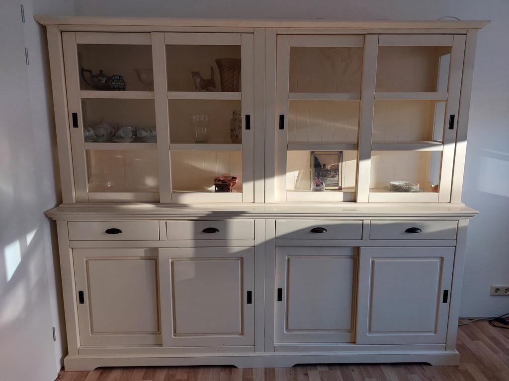Creme/Gebroken Wit Buffetkast - 235x200cm, Huis en Inrichting, Kasten | Buffetkasten, Ophalen of Verzenden