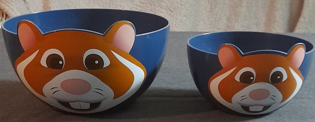 Set blauwe AH hamsterkommen, Verzamelen, Supermarktacties, Albert Heijn, Ophalen of Verzenden