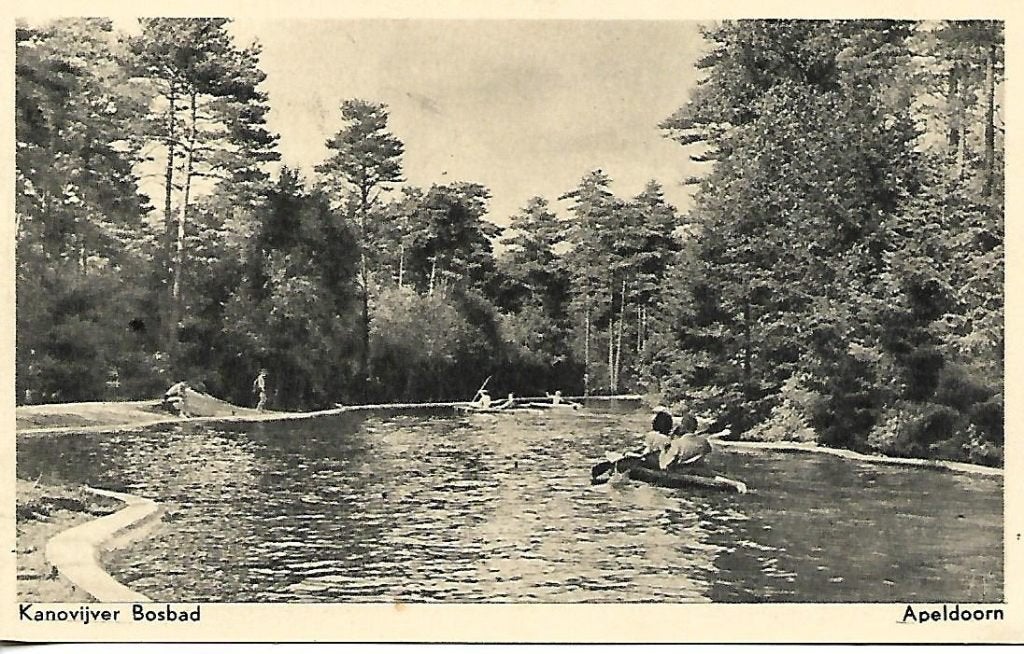 Apeldoorn- -Kanovijver, Bosbad., Verzenden, 1940 tot 1960, Gelopen, Gelderland