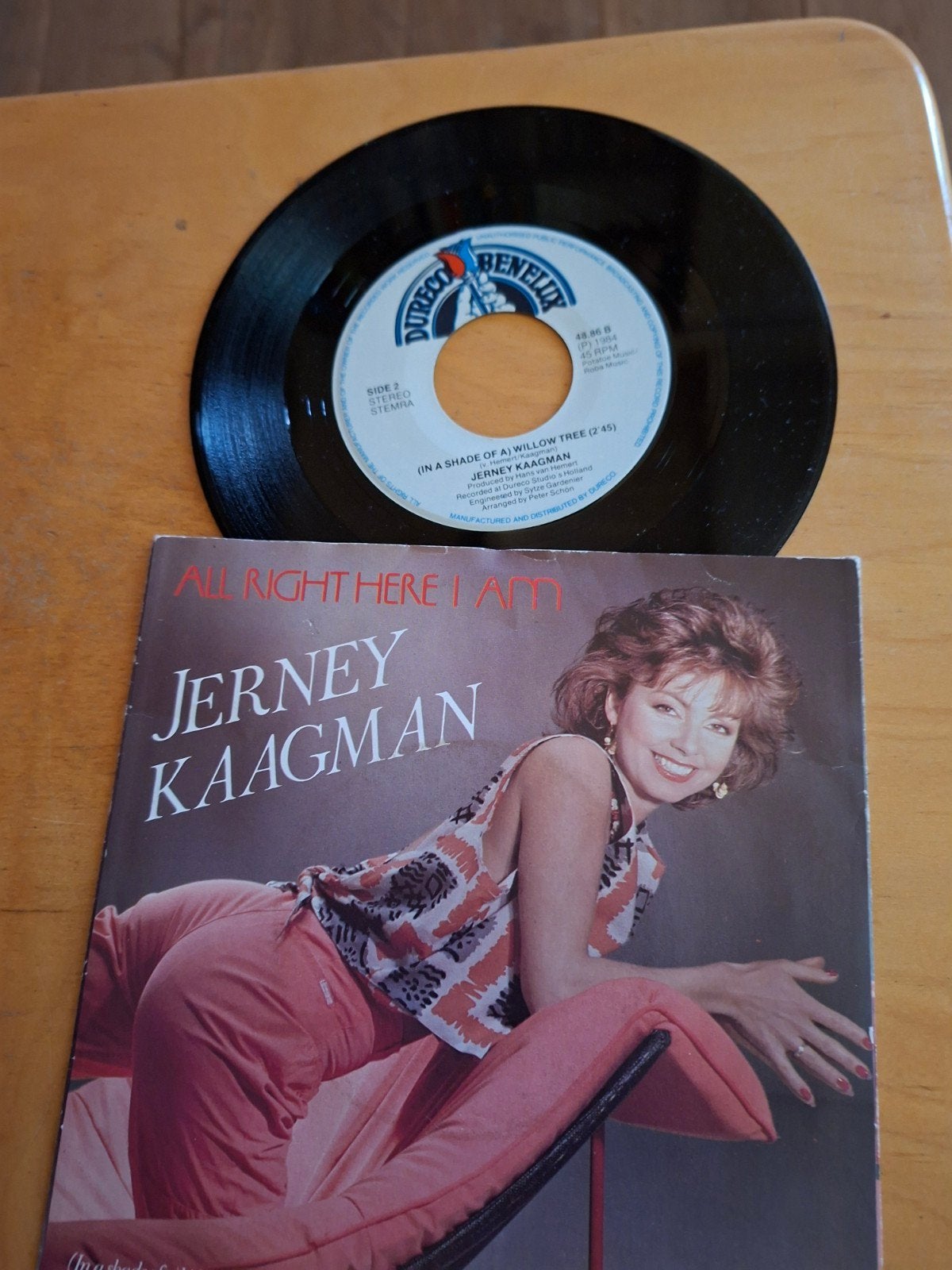 Jerney Kaagman - All Right, Here I Am (Single), Gebruikt, 7 inch, Ophalen of Verzenden, Pop