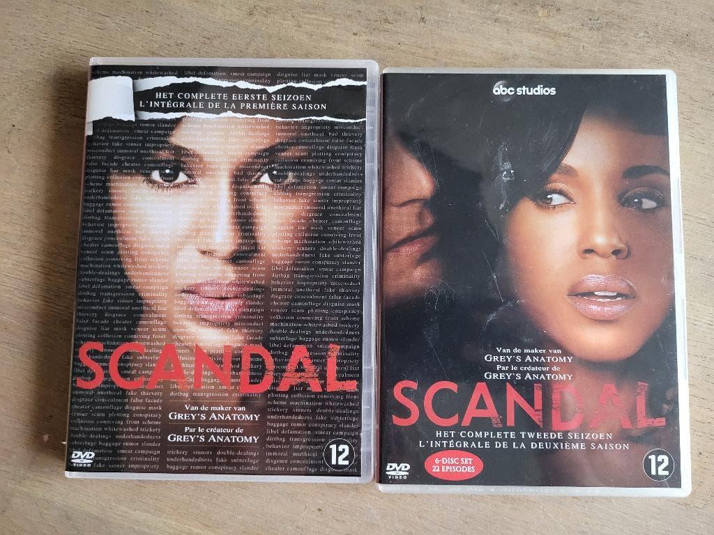 DVD Scandal seizoen 1 en 2, Vanaf 12 jaar, Ophalen of Verzenden, Zo goed als nieuw