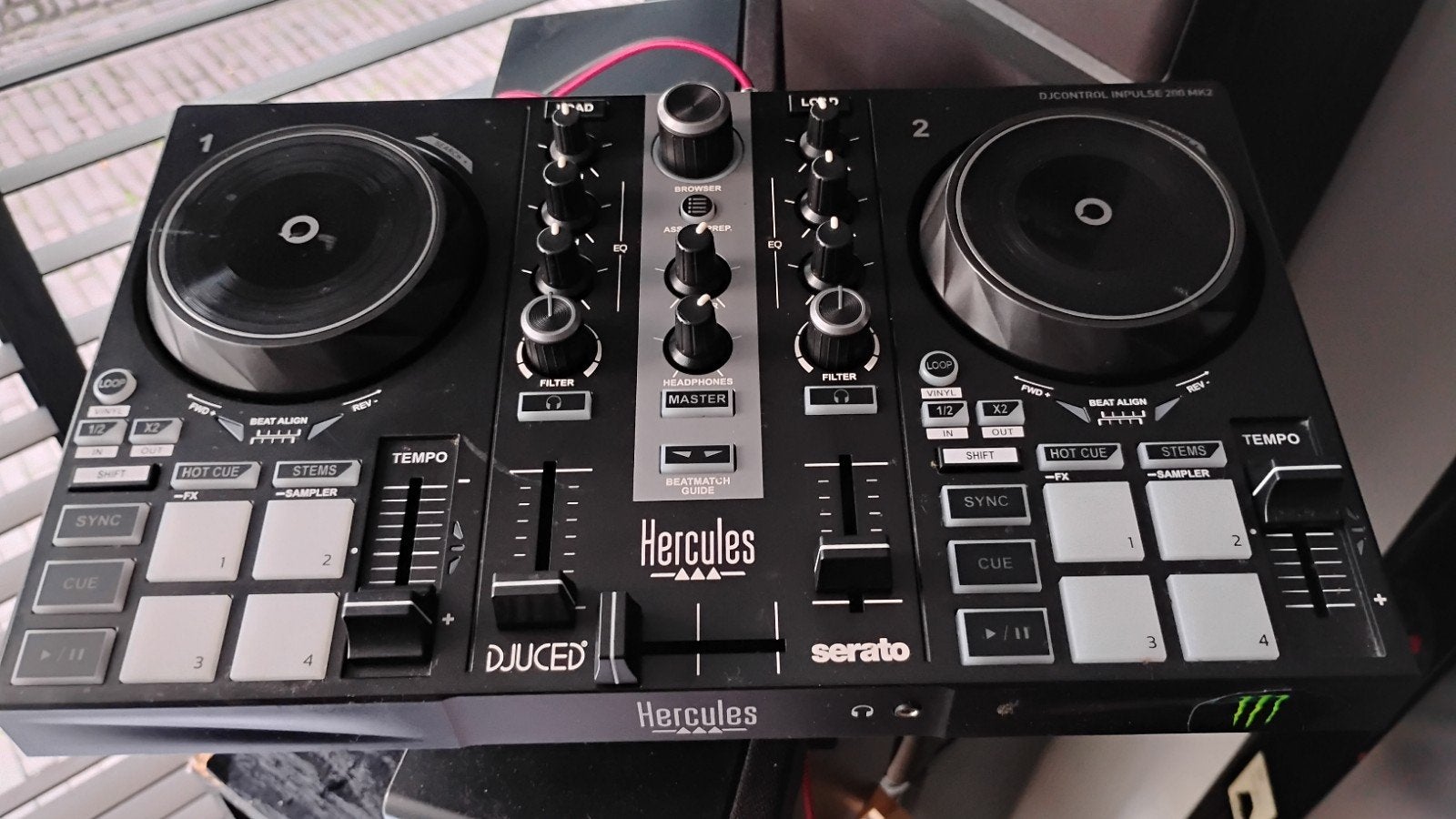 Hercules DJControl Inpulse 200 MK2 DJ-controller, Ophalen of Verzenden, Zo goed als nieuw, Dj-set, Overige merken