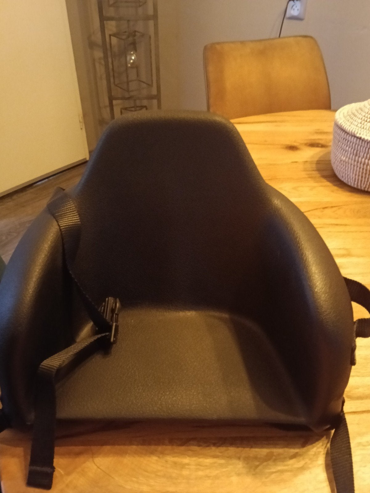 Zwart kinderzitje voor de scooter, Ophalen of Verzenden