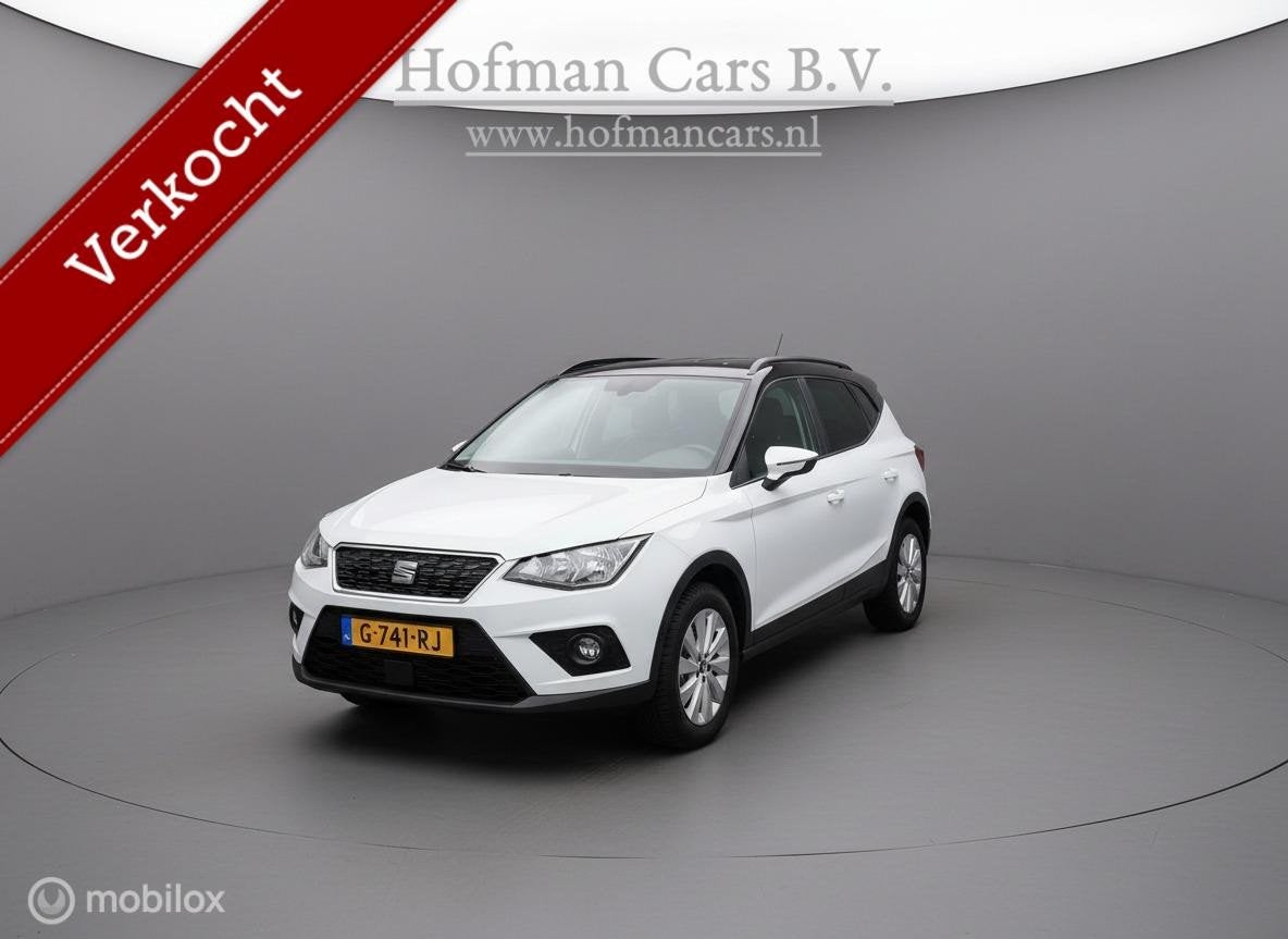 SEAT Arona 1.6 TDI DSG Style Business Intense | Automaat | 6, Auto's, Parkeersensor, Gebruikt, Wit, Origineel Nederlands