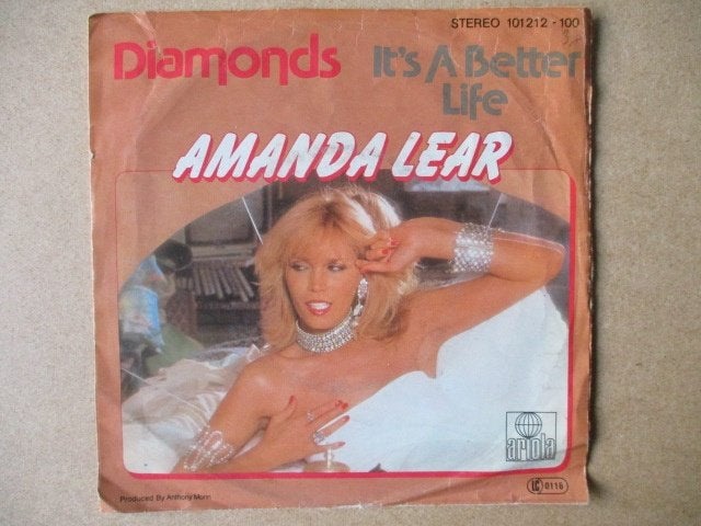 s3060 amanda lear - diamonds, Cd's en Dvd's, Vinyl Singles, Ophalen, Gebruikt, Overige genres, 7 inch