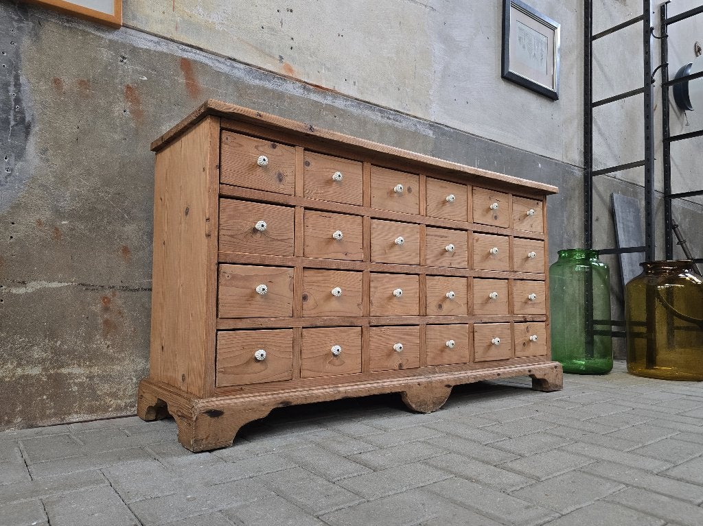 Antiek Grenen Ladekast | Vintage Houten Dressoir | Lade Kast, Antiek en Kunst, Ophalen of Verzenden