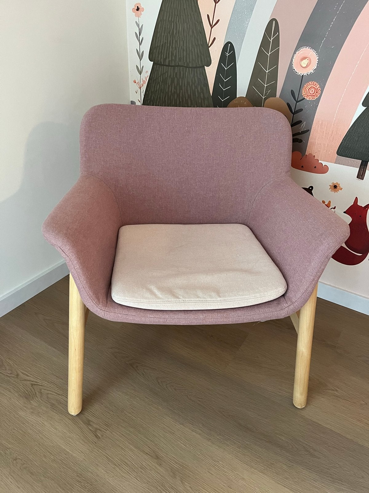 Roze fauteuil, Ophalen, Overige kleuren, Zo goed als nieuw, Eén
