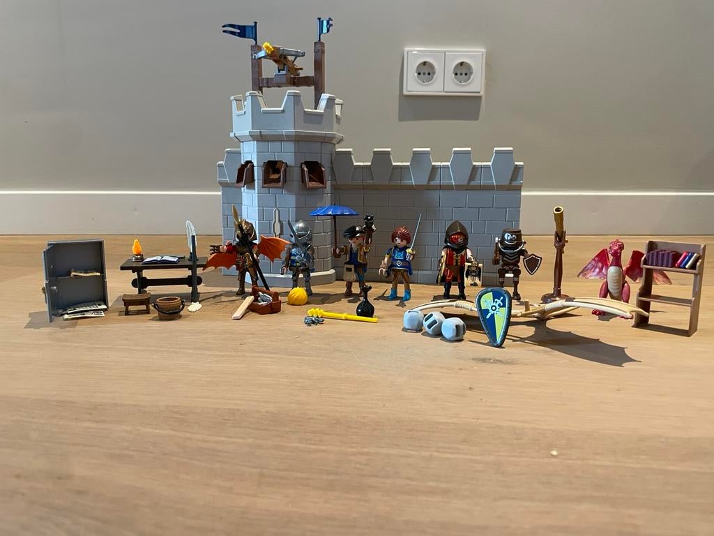 Playmobil Novelmore kasteelmuur - 70778, Kinderen en Baby's, Speelgoed | Playmobil, Ophalen of Verzenden, Zo goed als nieuw, Complete set