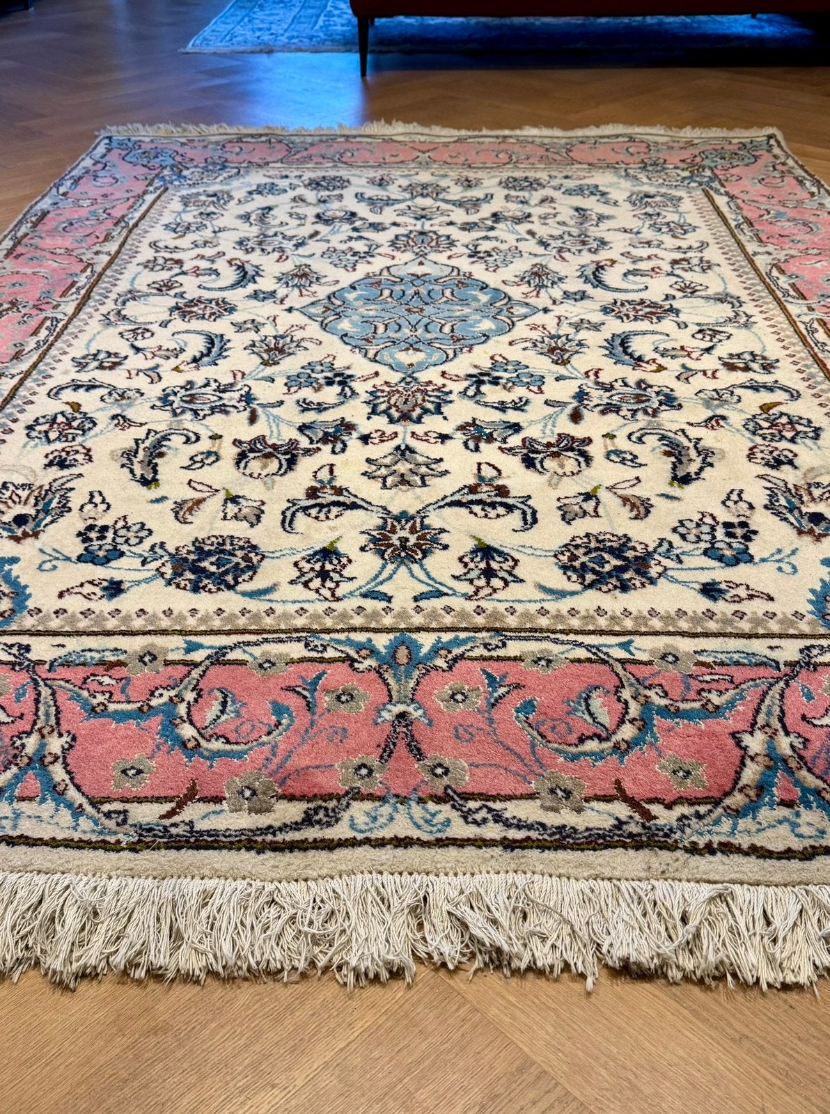 Prachtig handgenoopte Nain (Perzisch tapijt, 200 x 150 cm), Ophalen, Perzisch, Oosters, Iraans, Nain, Naien, Tabriz, Kashan, 150 tot 200 cm