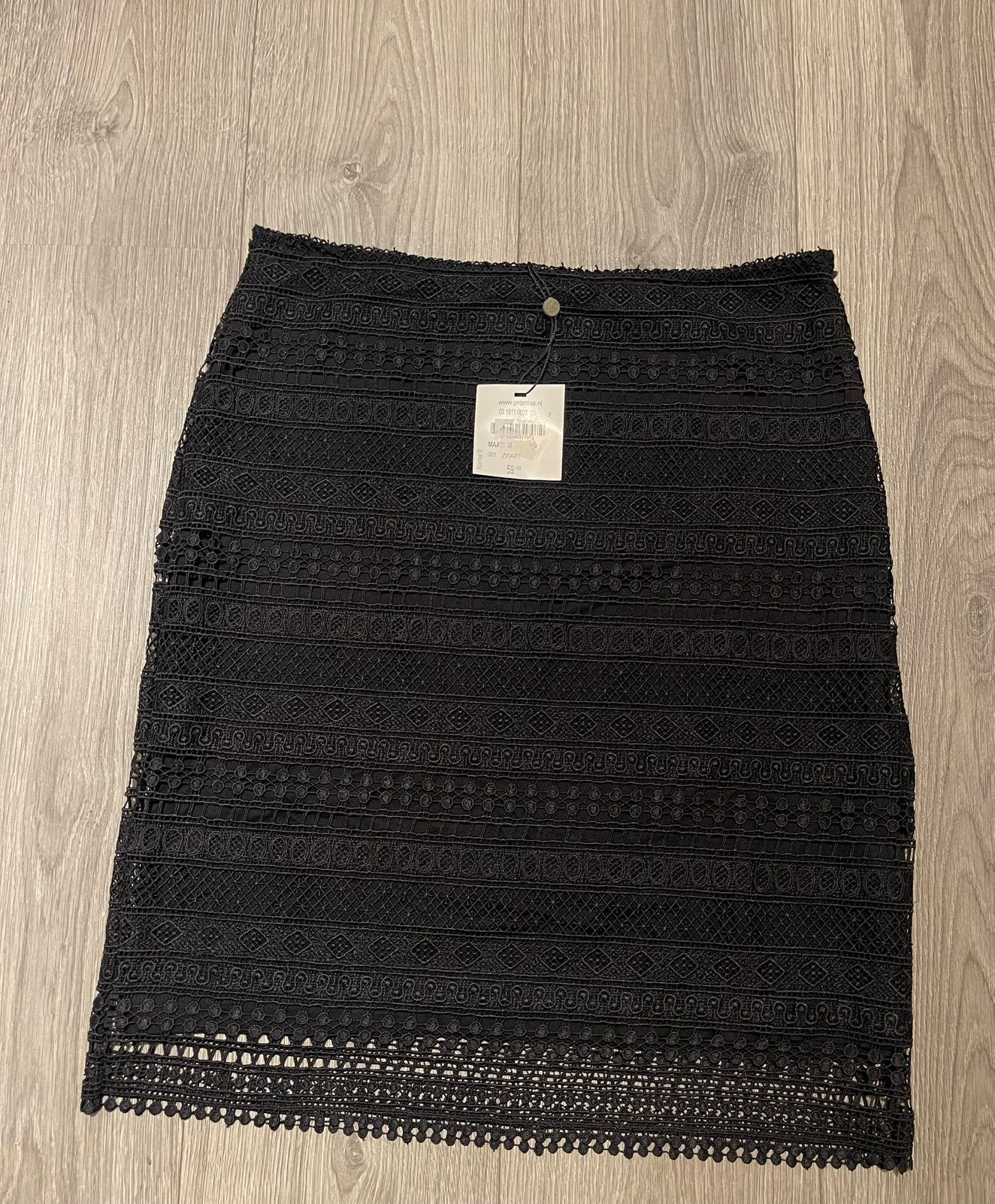 Promiss  zwart ajour  rokje  maat M nieuw, Kleding | Dames, Rokken, Maat 38/40 (M), Zwart, Ophalen of Verzenden, Zo goed als nieuw