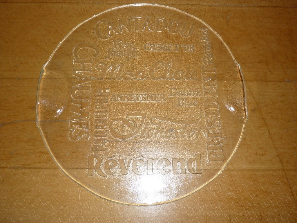 Glazen kaas plateau, Huis en Inrichting, Keuken | Servies, Nieuw, Ophalen of Verzenden, Overige stijlen, Glas