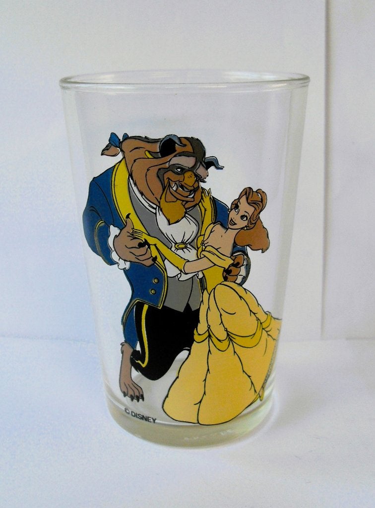 Belle en het Beest Glas Disney, Ophalen of Verzenden, Assepoester of Belle, Zo goed als nieuw, Servies