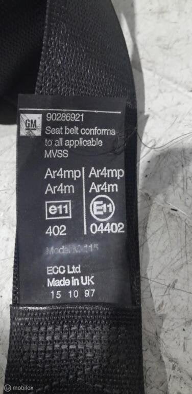 Gordel Opel Astra F 90286921 90286922, Gebruikt, Ophalen of Verzenden