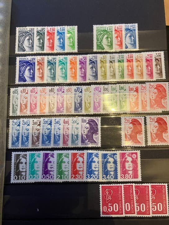 Frankrijk Mariannes en Sabine postfris, Ophalen of Verzenden