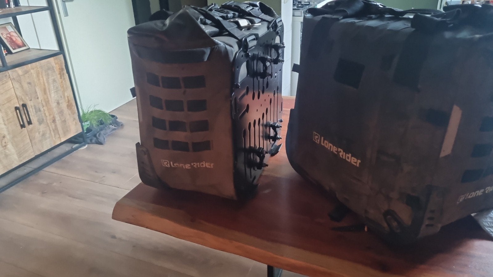 Lone Rider Koffers Set 38+38L met Achterplaat, Ophalen, Gebruikt