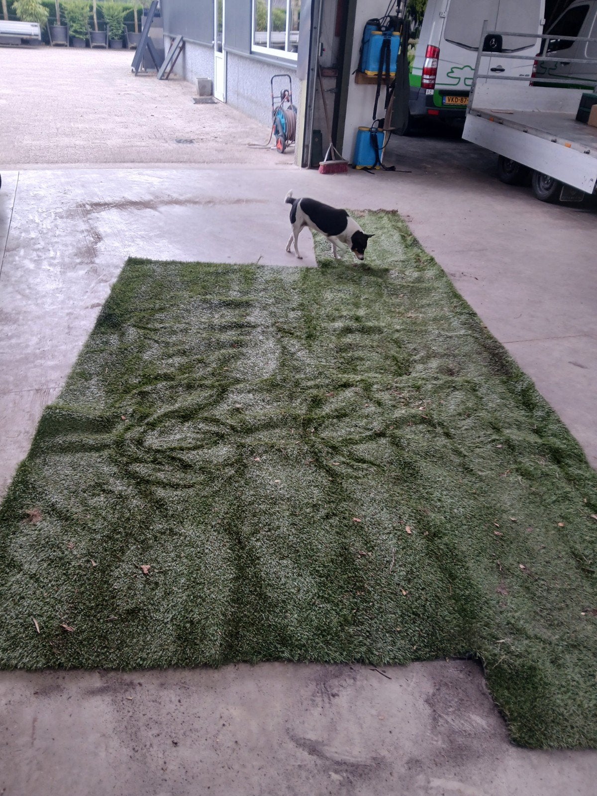 Kunstgras, Ophalen, Minder dan 10 m²