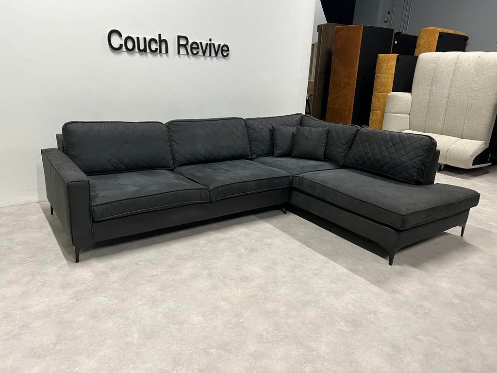 GRATIS LEVERING Microleer Hoekbank 300x225 REFURBISHED, 250 tot 300 cm, Verzenden, Hoekbank, Zo goed als nieuw