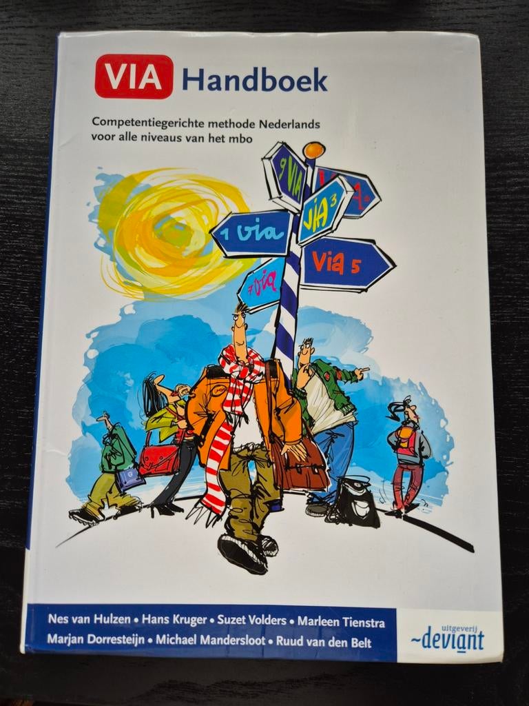 VIA Handboek Competentiegericht Nederlands MBO, Boeken, Gelezen, Ophalen of Verzenden, MBO, Nes van Hulzen, Hans Kruger, Suzet Volders, Marleen Tiemstra
