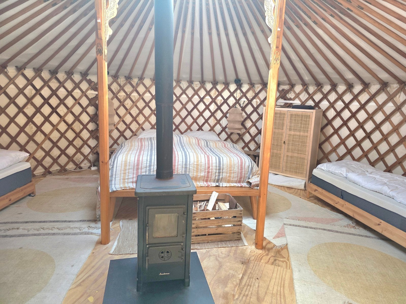 Yurt Living Yurt - Compleet met platform en kachel, Ophalen, Gebruikt, Meer dan 6