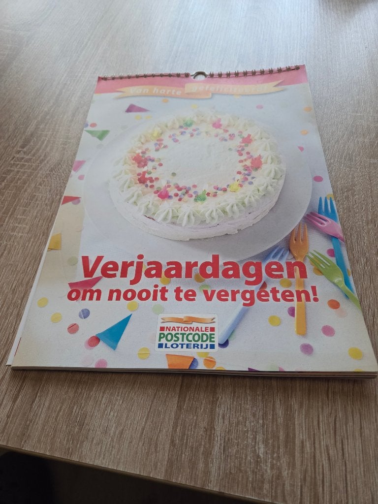 Verjaardagen Kalender Nieuw, Ophalen of Verzenden, Maandkalender, Nieuw