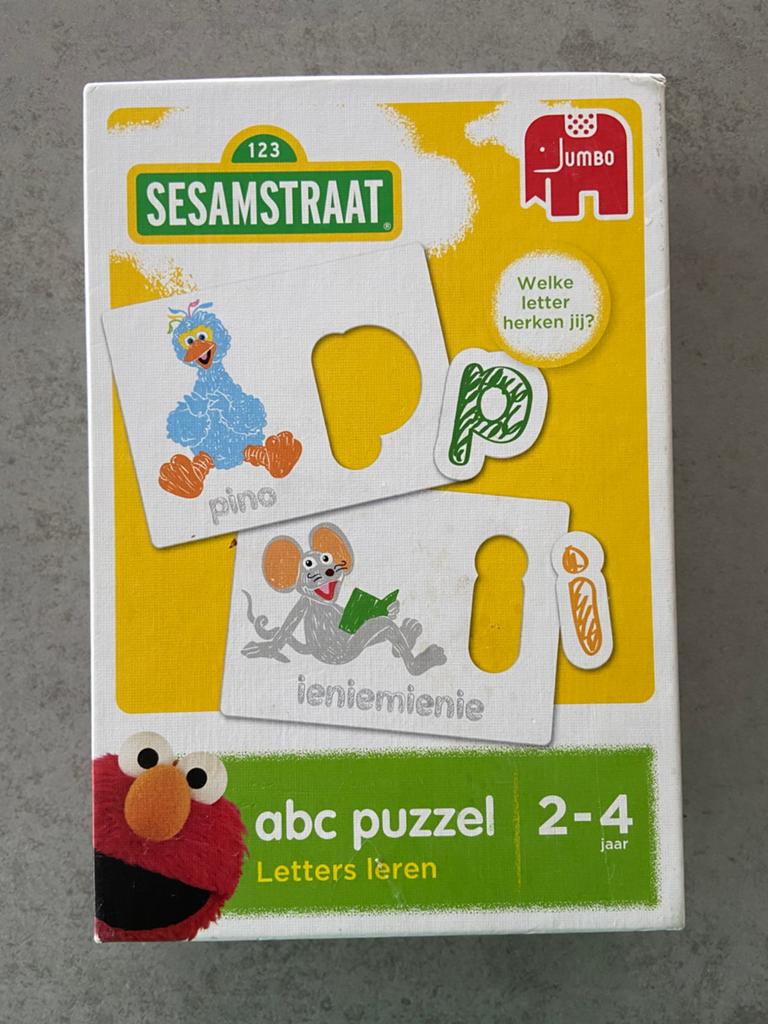 Sesamstraat letterpuzzel, Ophalen of Verzenden, Zo goed als nieuw
