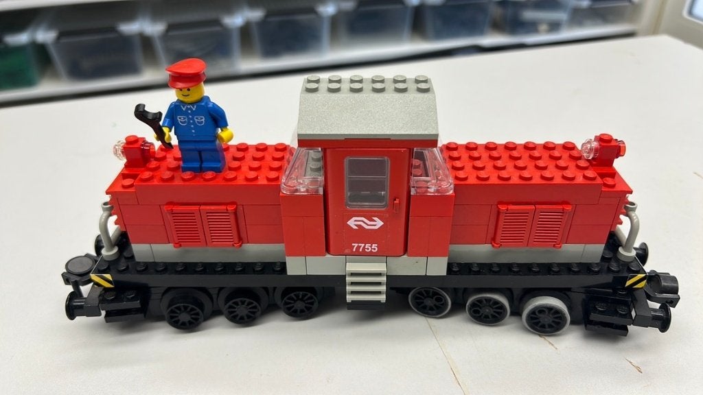 SB2885 Lego trein 7755 loc, Kinderen en Baby's, Speelgoed | Duplo en Lego, Ophalen of Verzenden, Zo goed als nieuw
