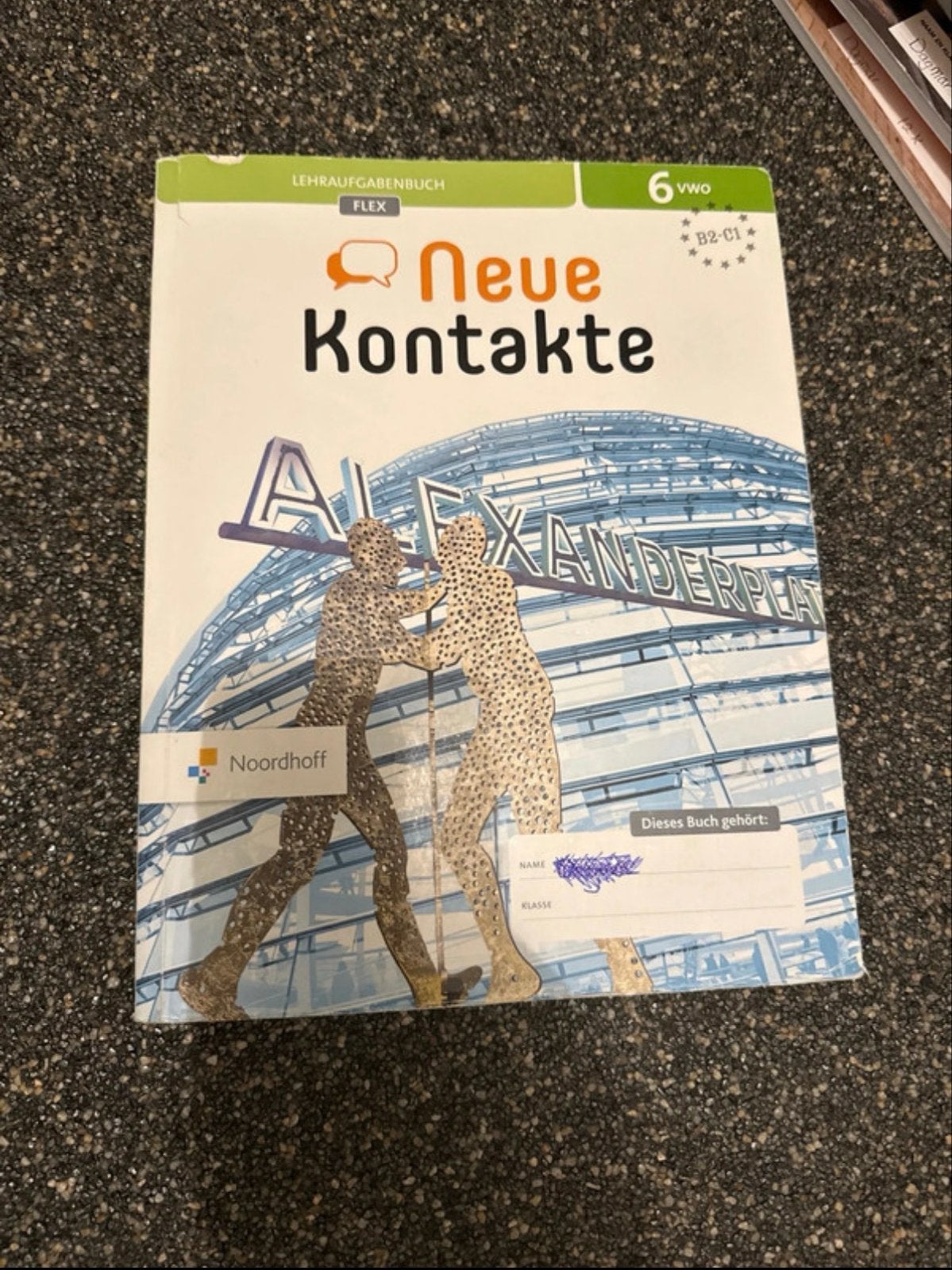 Duits lesboek Neue Kontakte 6 vwo B2-C1 Noordhoff, Ophalen of Verzenden, Gelezen, Non-fictie