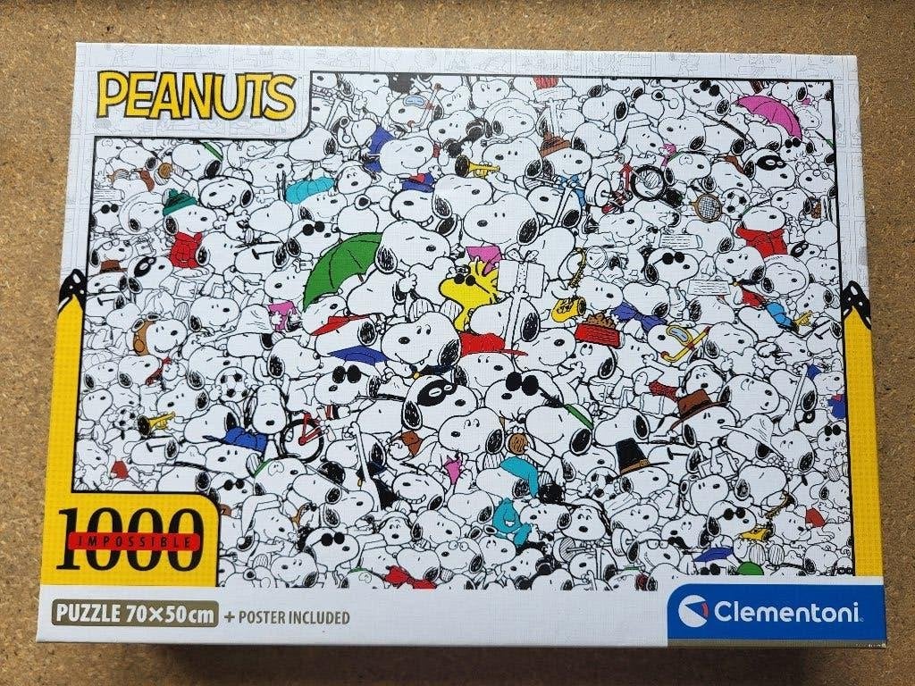 Legpuzzel Peanuts - Clementoni - 1000 stukjes, Hobby en Vrije tijd, Denksport en Puzzels, Ophalen of Verzenden, 500 t/m 1500 stukjes