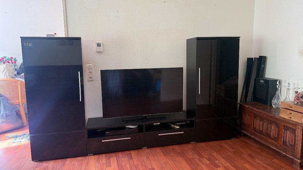 Tv meubel, Ophalen, Kunststof, Gebruikt, 100 tot 150 cm