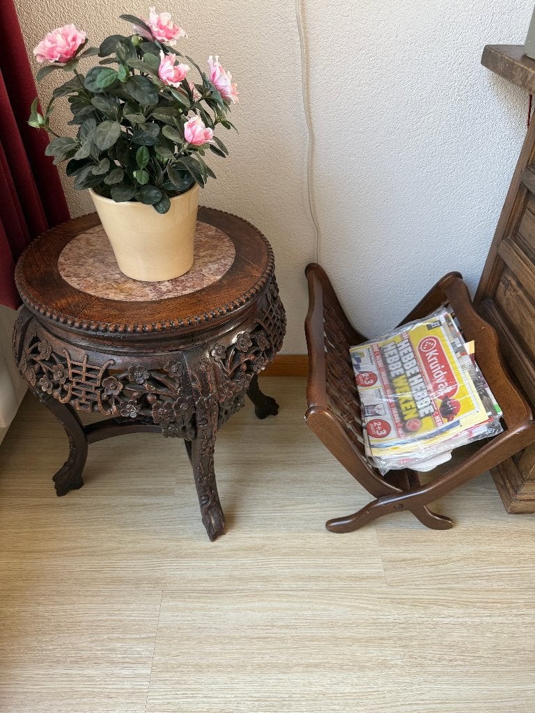 Bijzettafeltje en lectuurbak, Ophalen, Gebruikt, Klassiek, Hout