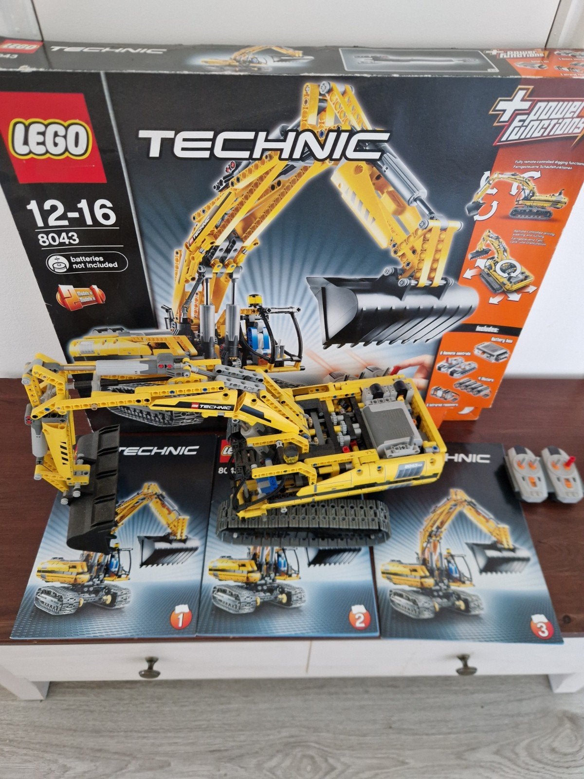 Lego Technic Graafmachine 8043 - Compleet met boekjes, Gebruikt, Lego, Inclusief instructies, Ophalen of Verzenden