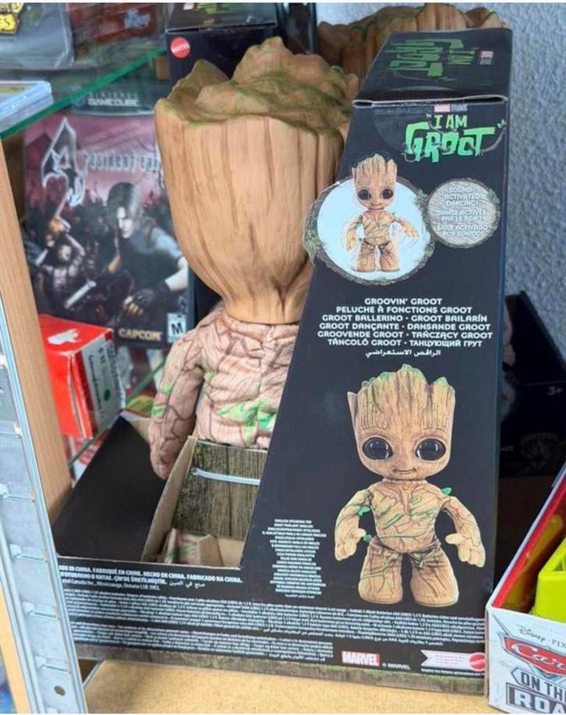 Marvel Studios I Am Groot Knuffel - Dansende en Pratende pop, Actiefiguur of Pop, Nieuw, Ophalen of Verzenden, H