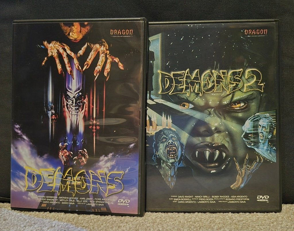 Demons 1-2 - Dragon Entertain. (lamberto bava / 1985-1986), Giallo, Engels, Vanaf 16 jaar, Nederlands