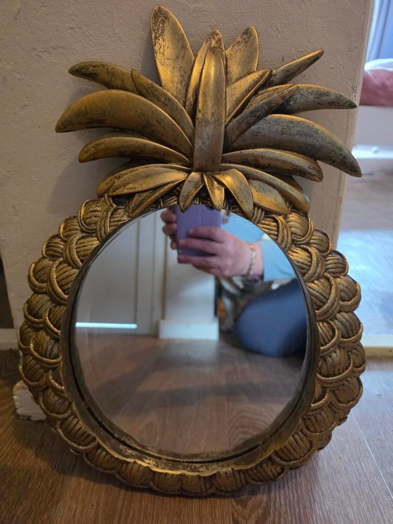 Ananas spiegel - Decoratieve wandspiegel, Ophalen, Minder dan 50 cm, Gebruikt, Minder dan 100 cm