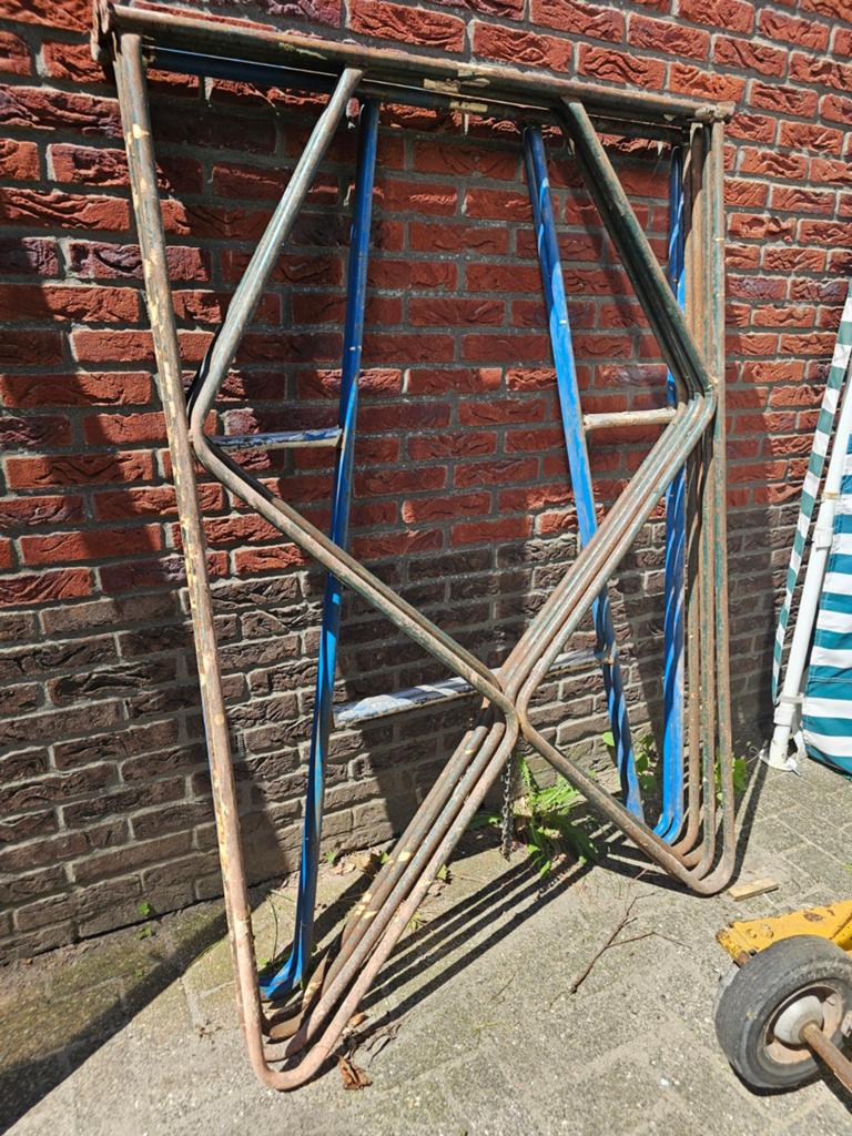 3 metsel schragen 150cm hoog, Doe-het-zelf en Verbouw, Steigers, Ophalen of Verzenden, Overige typen, Minder dan 2 meter