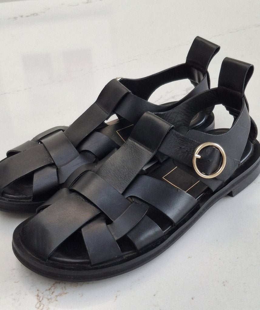sandaal zara zwart maat 40, Zo goed als nieuw, Zara, Zwart, Sandalen of Muiltjes
