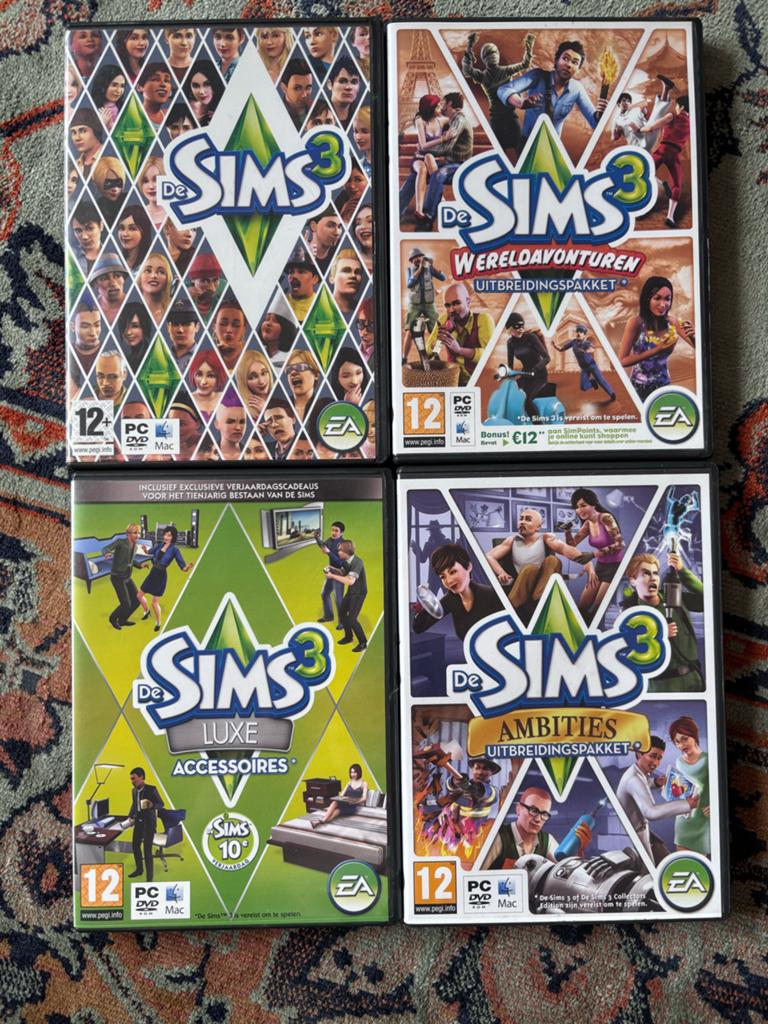 De Sims 3 + uitbreidingen (PC/Mac), Spelcomputers en Games, 1 speler, Ophalen of Verzenden, Zo goed als nieuw, Vanaf 12 jaar