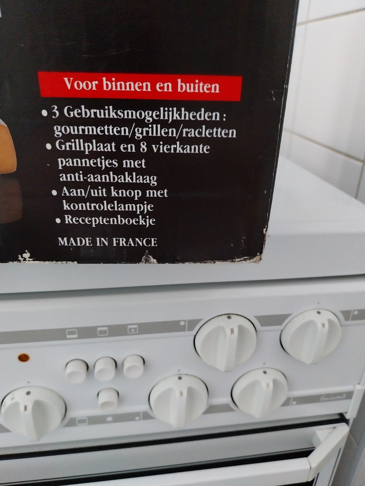 Tefal Gourmet Set Raclette Grill - in doos, Ophalen, Nieuw, 8 personen of meer