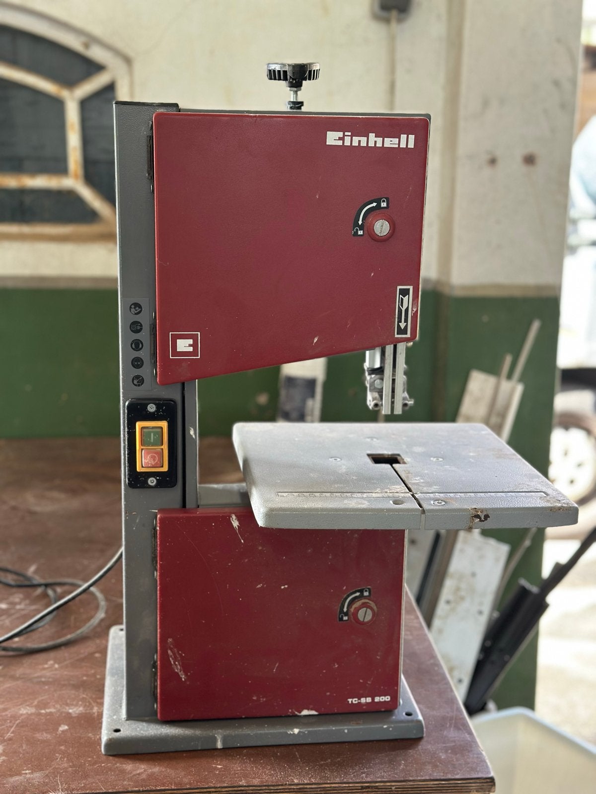 Einhell TC-SB 200 lintzaag, Gebruikt, 70 mm of meer, Ophalen of Verzenden, Lintzaag