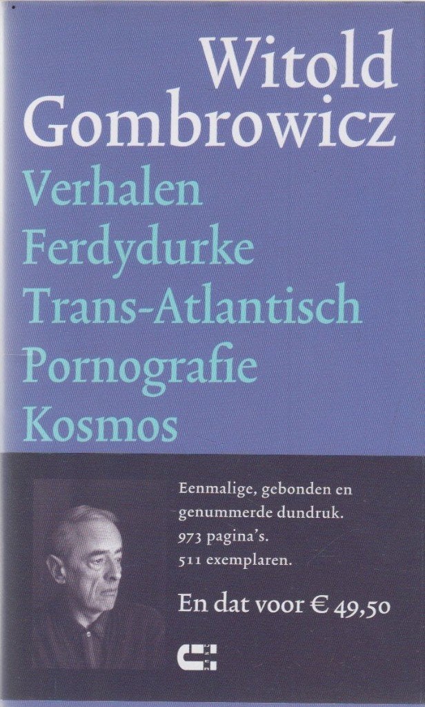 Verhalen ; Ferdydurke ; Trans-Atlantisch ; Pornografie, Europa overig, Ophalen of Verzenden, Zo goed als nieuw, Witold Gombrowicz