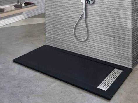 Composiet douchebak 90 x 120 cm antraciet, Ophalen, Nieuw, Steen, Douche