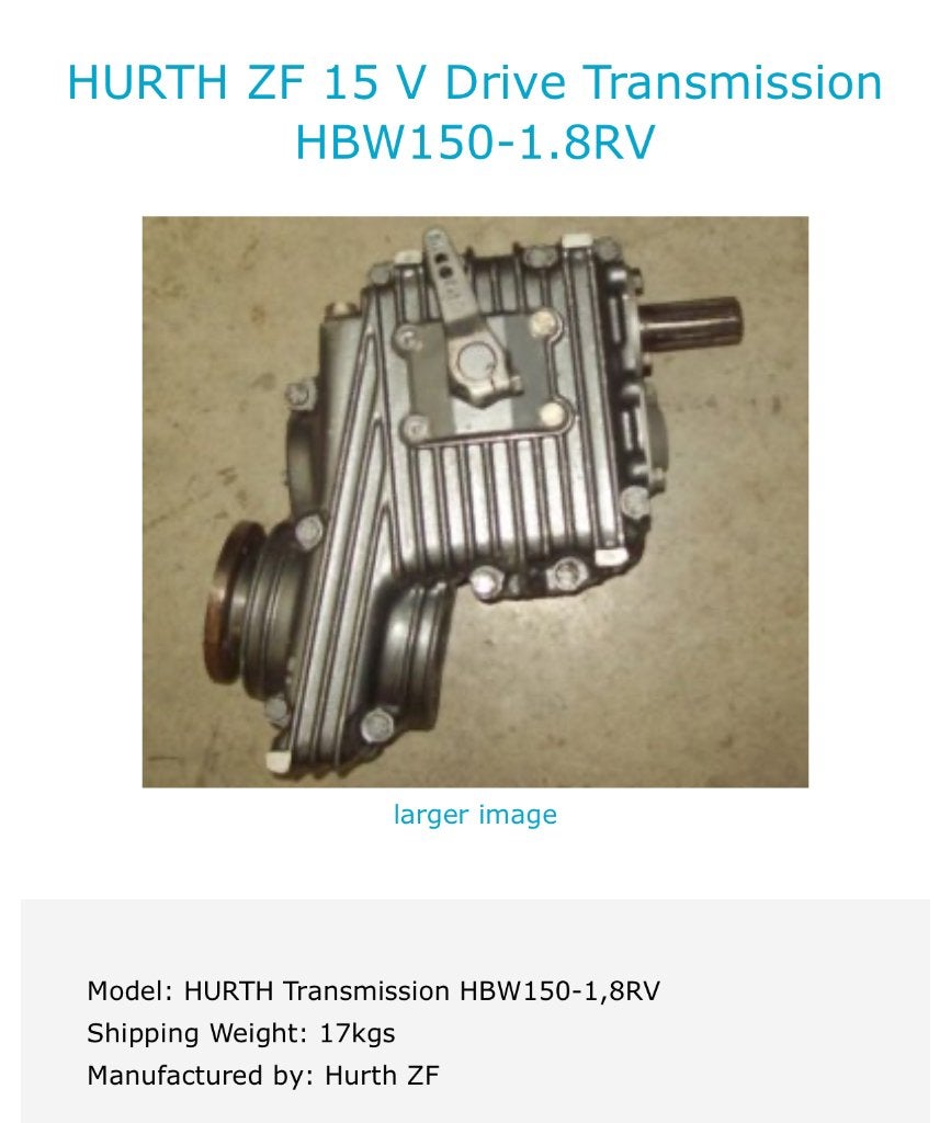 Keerkoppeling v drive ZF15M-V  / HBW 150 V drive, Ophalen of Verzenden, Gebruikt, Motor en Techniek, Zeilboot of Motorboot