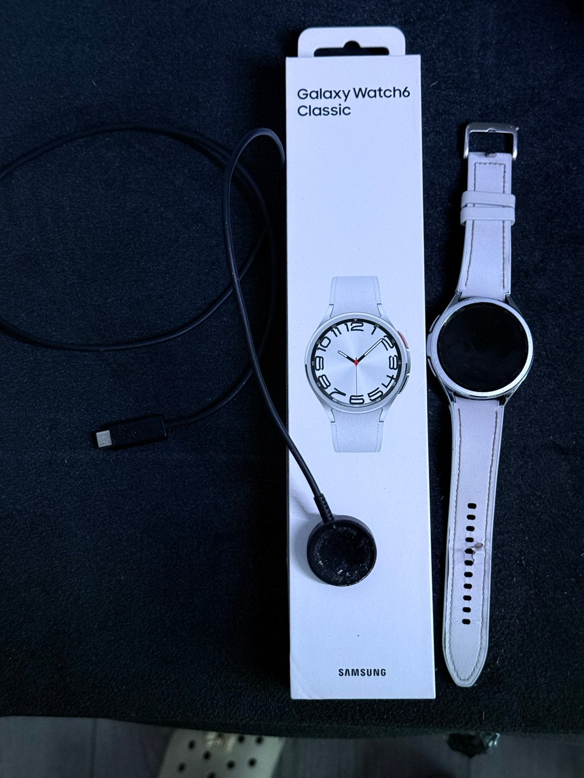 Samsung Galaxy Watch6 Classic 43mm Zilver - Zo goed als nieu, Ophalen, Hartslag, Zo goed als nieuw, Waterdicht
